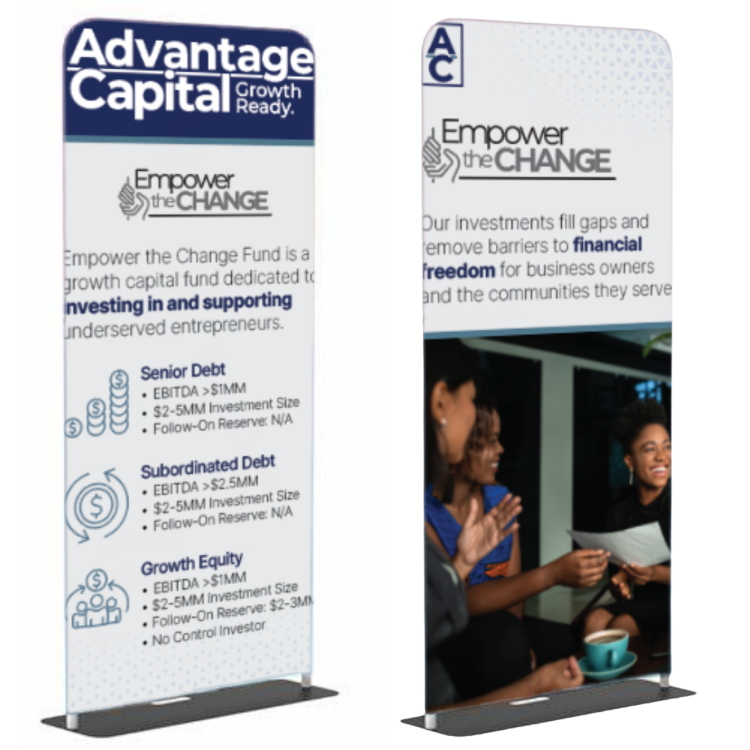 Two-Sided Empower the Change Banner