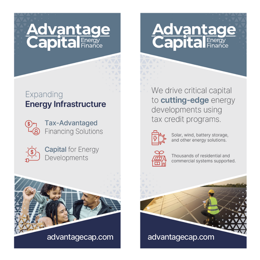 Two-Sided Energy Finance Fabric Banner