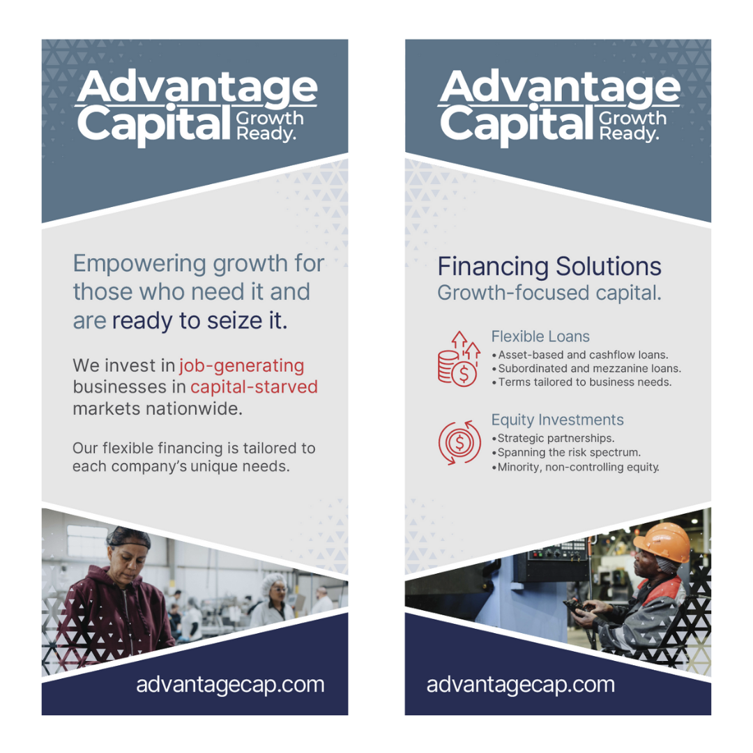 Two-Sided Small Business Financing Fabric Banner