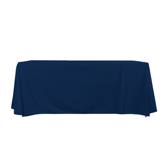 Blank 8' Navy Blue Tablecloth